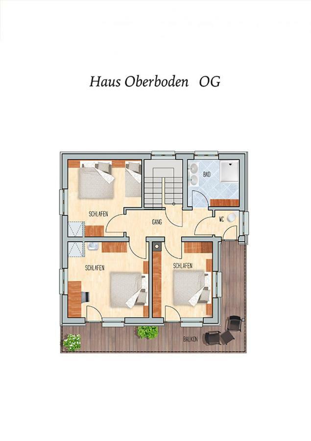 Ferienhaus Oberboden Schroecken Exterior foto